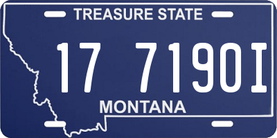 MT license plate 177190I