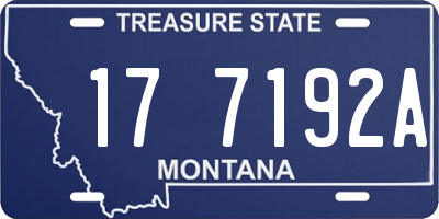 MT license plate 177192A