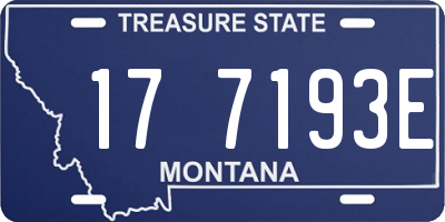 MT license plate 177193E