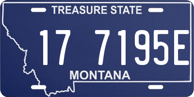 MT license plate 177195E
