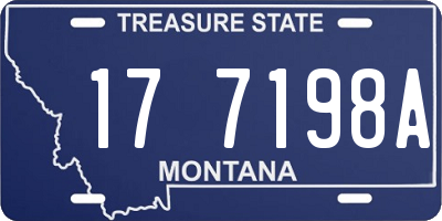 MT license plate 177198A