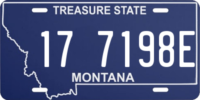 MT license plate 177198E