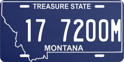 MT license plate 177200M