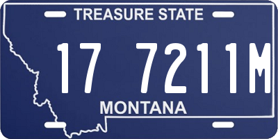 MT license plate 177211M