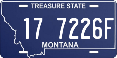 MT license plate 177226F