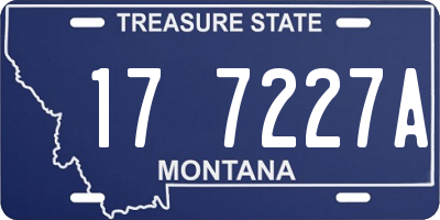 MT license plate 177227A