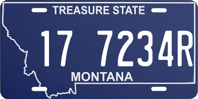 MT license plate 177234R