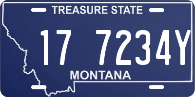 MT license plate 177234Y