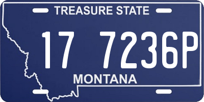 MT license plate 177236P