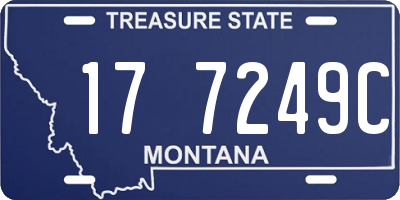 MT license plate 177249C