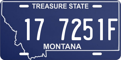 MT license plate 177251F