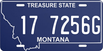 MT license plate 177256G