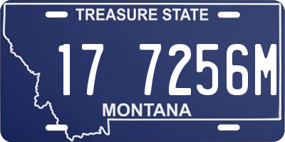 MT license plate 177256M