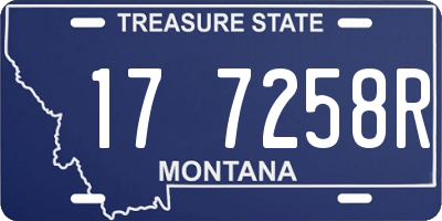 MT license plate 177258R
