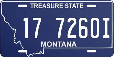 MT license plate 177260I