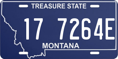 MT license plate 177264E