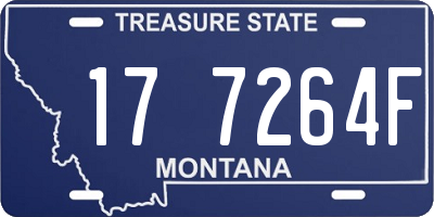 MT license plate 177264F