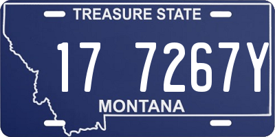 MT license plate 177267Y