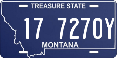 MT license plate 177270Y
