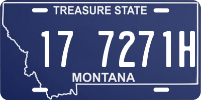 MT license plate 177271H