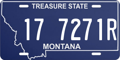 MT license plate 177271R