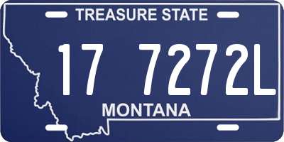MT license plate 177272L