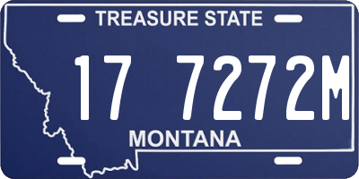 MT license plate 177272M