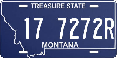 MT license plate 177272R