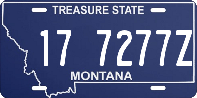 MT license plate 177277Z
