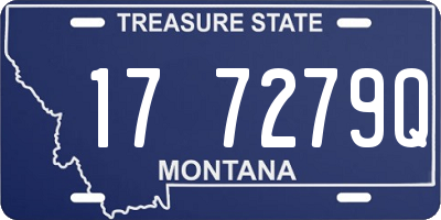 MT license plate 177279Q