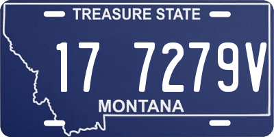MT license plate 177279V