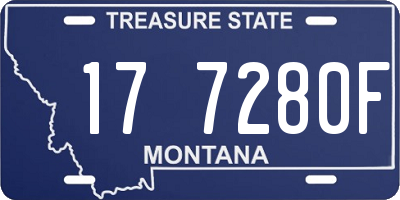 MT license plate 177280F