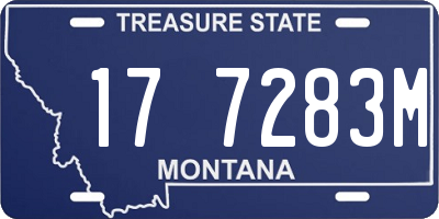 MT license plate 177283M