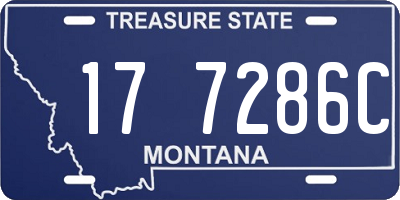 MT license plate 177286C