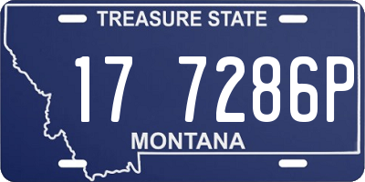 MT license plate 177286P