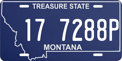 MT license plate 177288P