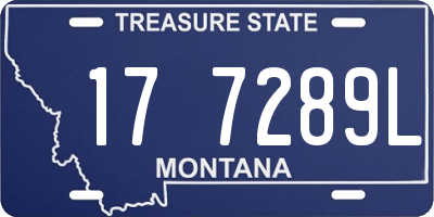 MT license plate 177289L