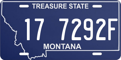 MT license plate 177292F