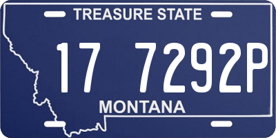 MT license plate 177292P