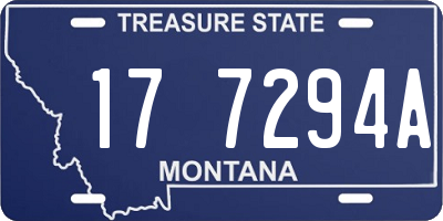 MT license plate 177294A