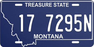 MT license plate 177295N