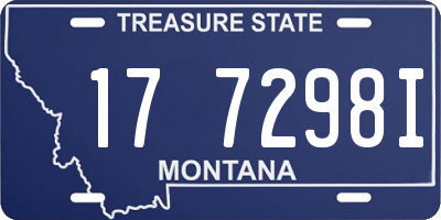 MT license plate 177298I