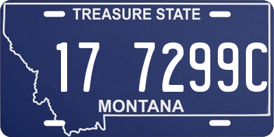 MT license plate 177299C