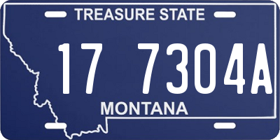 MT license plate 177304A