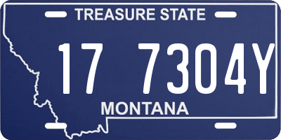 MT license plate 177304Y
