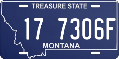 MT license plate 177306F