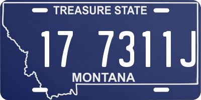 MT license plate 177311J