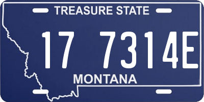 MT license plate 177314E