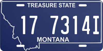 MT license plate 177314I