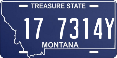 MT license plate 177314Y